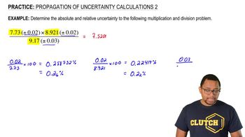 Propagation of Uncertainty Calculations