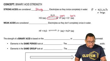 Binary Acid Strength