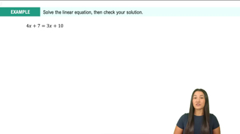 Addition and Subtraction Properties of Equality Example 3
