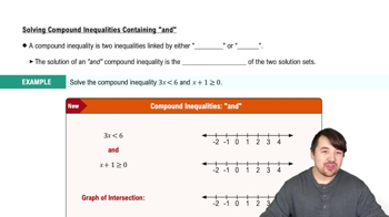 Solving Compound Inequalities Containing "and"