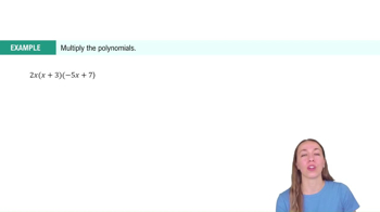 Multiply Polynomials Using the Distributive Property Example 3