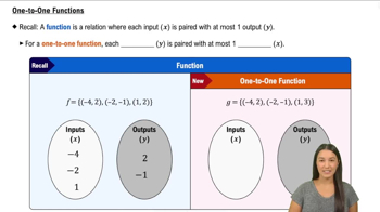 One to One Functions