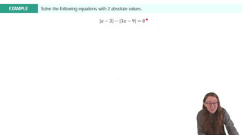 Solving Equations Involving 2 Absolute Values Example 3