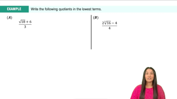 Rationalizing Denominators Example 1