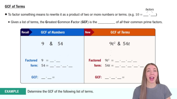 GCF of Terms