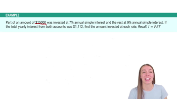 Example 2: Mixing Simple Interest