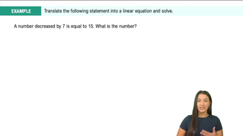 Addition and Subtraction Properties of Equality Example 3