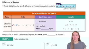 Difference of Squares