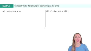 Factoring Polynomials by Grouping Example 3