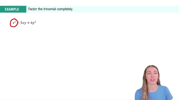 Factoring Trinomials of the Form x² + bx + c Example 1