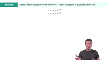 Choosing a Method to Solve a System Example 4