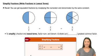 Simplify Fractions (Write Fractions in Lowest Terms)