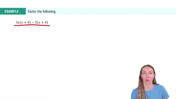 Factoring the GCF out of Polynomials Example 2