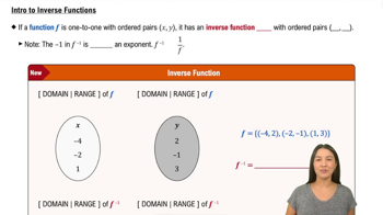 Intro to Inverse Functions