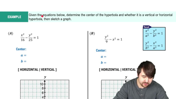 Graphing Hyperbolas Example 1