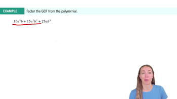Factoring the GCF out of Polynomials Example 1