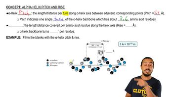 Alpha Helix Pitch and Rise