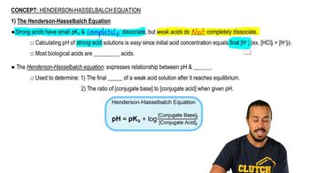 The Henderson-Hasselbalch Equation