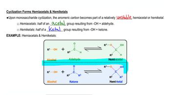 Hemiacetal vs. Hemiketal