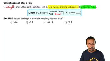 Alpha Helix Pitch and Rise