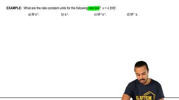 Rate Constant Units Example 1