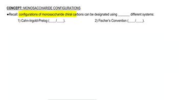 Monosaccharide Configurations