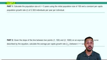 Exponential Population Growth Example 2