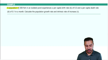 Introduction to Population Growth Models Example 1