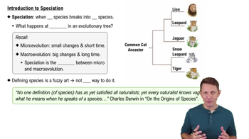 Introduction to Speciation