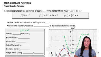 Properties of Parabolas