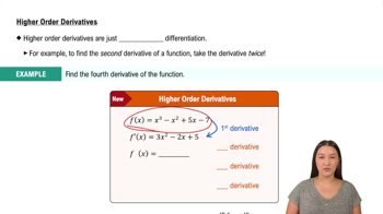 Higher Order Derivatives