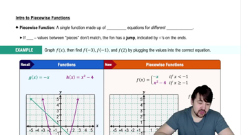 Piecewise Functions