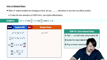 Intro To Related Rates