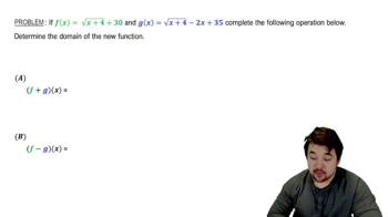 Adding & Subtracting Functions Example 1