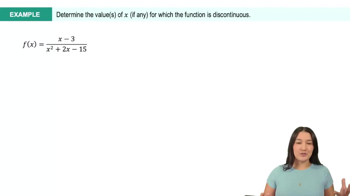 Determine Continuity Algebraically Example 3