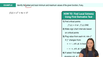 The First Derivative Test: Finding Local Extrema Example 4