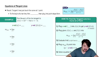 Equations of Tangent Lines