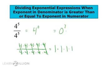 Divide exponential expressions (part 2)