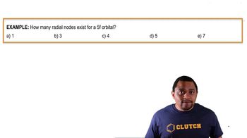 Quantum Numbers: Nodes Example 2