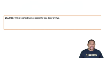 Beta Decay Reaction Example