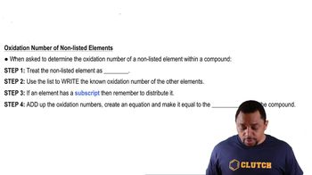 Determining Oxidation Numbers