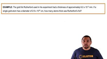 Rutherford Gold Foil Oil Experiment Example 1