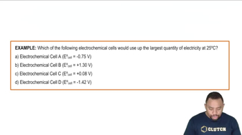 Intro to Electrochemical Cells Example