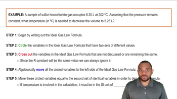 The Ideal Gas Law Derivations Example 1