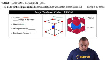 Body Centered Cubic Unit Cell