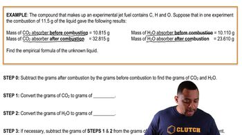 Empirical Formula via Combustion Example