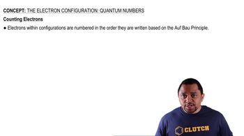 The Electron Configuration: Quantum Numbers