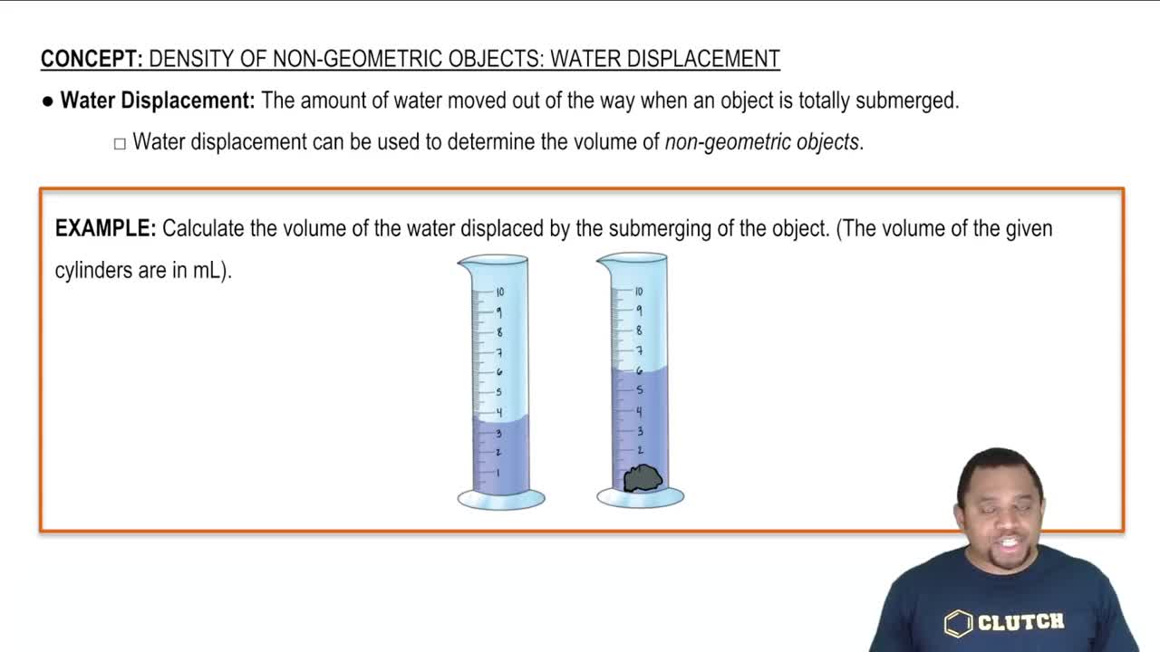 How to find the on sale density of an object