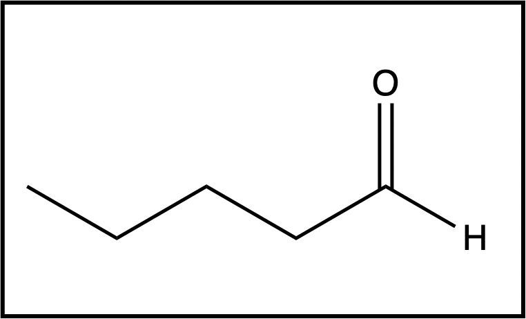 Structure of hexan-3-one with a carbonyl group and a hydroxyl group on the terminal carbon.