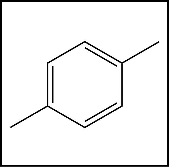 Structure of meta-dimethylbenzene with two methyl groups at meta positions.